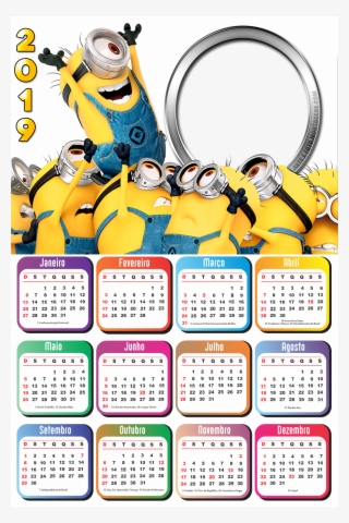 Calendário 2019 Os Minions - Calendario Infantil 2019 #9303926