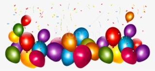 Free Png Download Transparent Colorful Balloons With - Balloons And Confetti Transparent #9304876 Free Png Download Transparent Colorful Balloons With - Balloons And Confetti Transparent #9304876