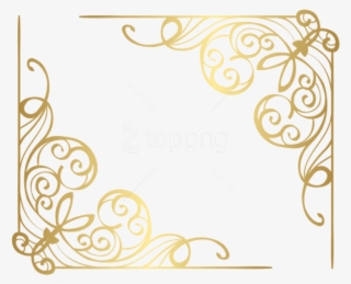 Free Png Download Corners Gold Clipart Png Photo Png - Gold Corner Frame Png #9306080