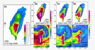 Observed Total Rainfall Distribution (mm) In Taiwan - Taiwan Map #9306376