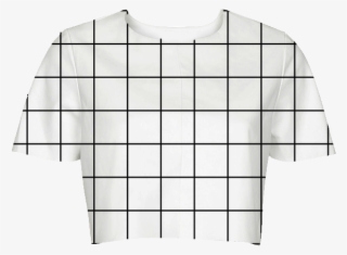 Grid Cropped Tee - Active Shirt #9307559