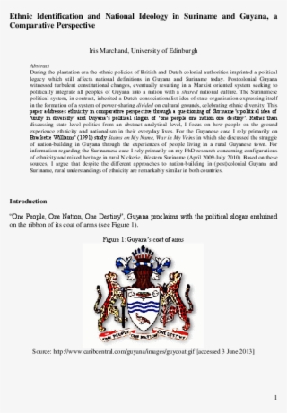 Pdf - Guyana Coat Of Arms #9308883