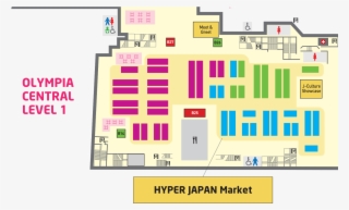Olympia Central Map - Hyper Japan 2018 Map #9309539
