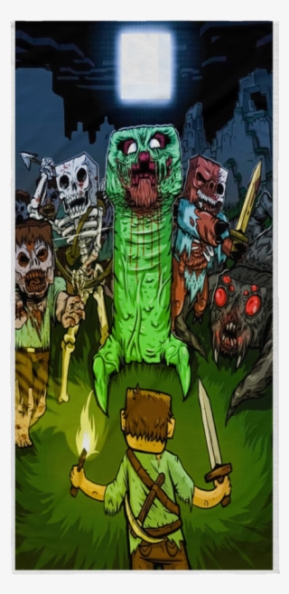 Minecraft Beach Towel Minecraft And Monster - Monster Creator Minecraft Mod #9310298