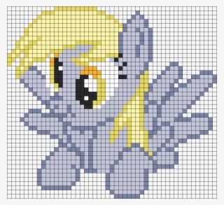 Derpy Hooves Munching Perler Bead Pattern / Bead Sprite - Minecraft Pixel Art Mlp Derpy #9312887