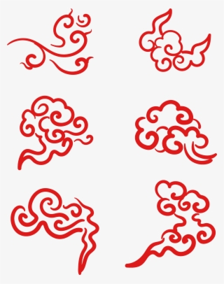 Red Vector Minimalist Chinese Style Png And Image - Illustration #9313932