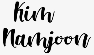 Font Kim Namjoon Bts 💕 ⚠️important Importante St - Calligraphy #9314707