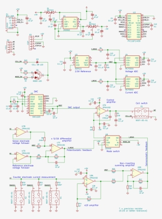 The Complete Schematic Diagram Of The Potentiostat/galvanostat - Diagram #9315101