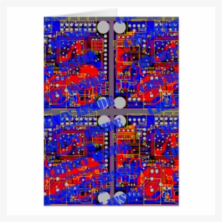 Circuitry Inside Greeting Card - Circle #9315125