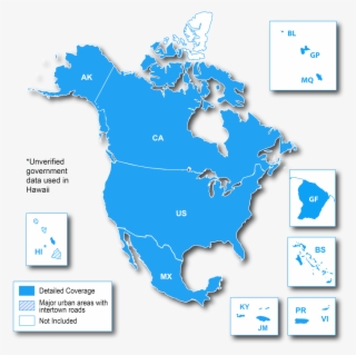 Garmin North America Maps Coverage 1 Middle East Map - Map Of North America #9315622