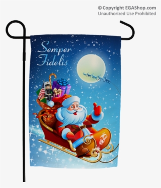 Merry Christmas Card With Santa #9316751