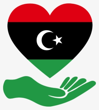 Download Flag Love Libya Svg Eps Png Psd Ai Vector - Libya Flag Map Png #9317500