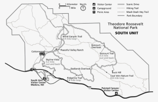 A Line Drawing Map Showing The South Unit's Boundary, - Map #9317720