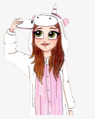 #girl #unicorn #unicorngirl #chica #unicornio #selfie - Desenhos De Karol Sevilla #9318083
