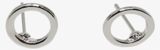 Open Circle Stud Earrings - Chemilizer #9320189