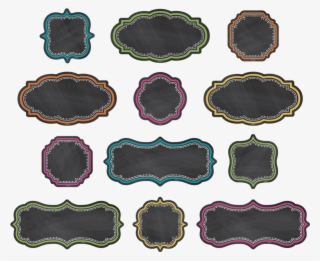 Tcr77320 Clingy Thingies Chalkboard Brights Accents - Oval #9320545