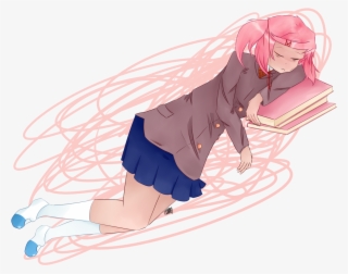 Oc Fanartsleeping Natsuki Png Fanart Sleepy Natsuki - Cartoon #9321326
