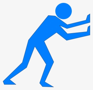 You Shoved Me So Hard You Not Only Bruised My Ego, - Stick Figure Pushing Png #9321545