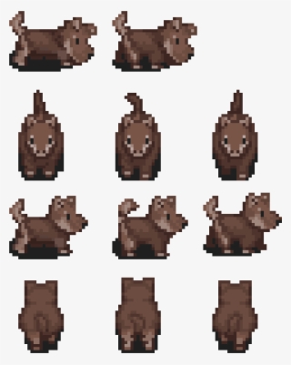 My Sprite Sheet Of A Dog I Made For A Game I Am Working - Cookie #9321738