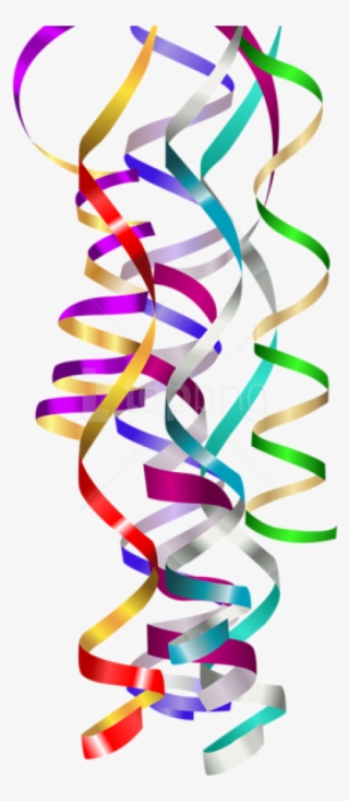 Free Png Download Curly Ribbons Deco Clipart Png Photo - Fondo Con Serpentina Y Corazones #9322200