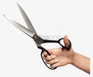 Free Png Download Hand Holding Huge Scissors Png Images - Holding Scissors #9322322