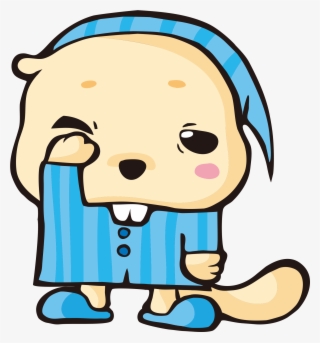 Beaver Pajamas Clip Art - Transparent Background Pajamas Clipart #9322802