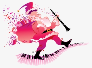 Pink Santa Clip Art - Graphic Design #9324201