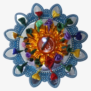 Rangoli Design Led Diya - Circle #9324552