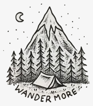 Tumblr Sticker - Mountain Things To Draw #9325006