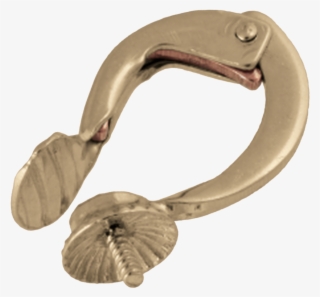 Ear Clip With Cup 585/- Yellow Gold - Electric Eel #9325368