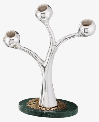 5 Sterling Silver Diffusion With 3 Candle Stand-1 - Antique #9325426