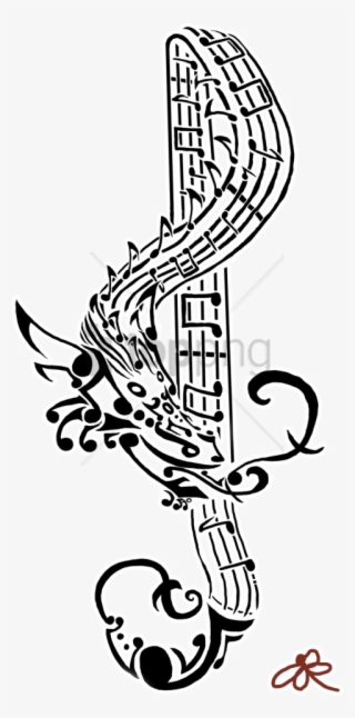 Free Png Tattoo Png Image With Transparent Background - Tattoo Clipart Transparent Music #9325523