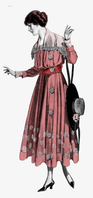 Fashion Image Long Dress Illustration - Illustration #9325663