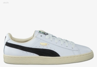 White Puma Sneakers Basket Classic B&w Puma - Skate Shoe #9325756