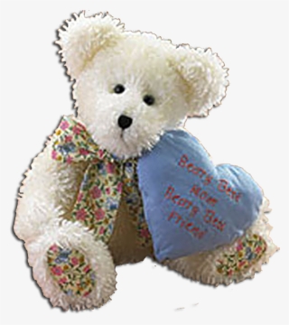Boyds Momma Mchugs White Chenille Teddy Bear With Heart - Teddy Bear #9326238