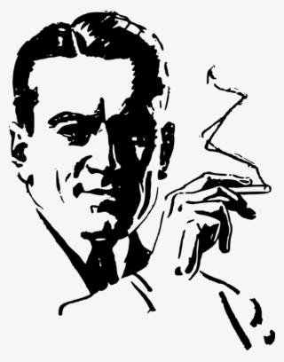 Joint Cannabis Smoking Tobacco - Smoking Man Logo Png #9326968