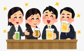 山手線ゲーム』合コンが盛り上がるお題10選 - 飲み 会 イラスト フリー #9327015
