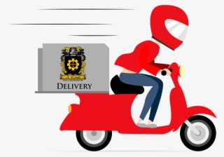 Electric Water Pump Blue Motor Png - Home Delivery Bike Png #9327548