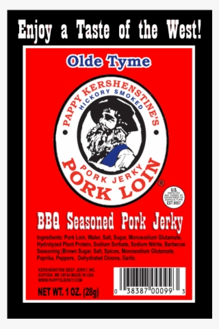 Bag Bbq Pork Loin Jerky - Super 400 Blast The Message #9327972