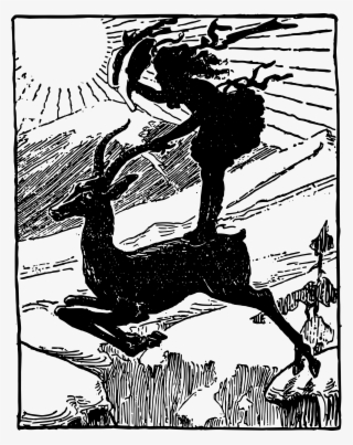 This Free Icons Png Design Of Girl On A Deer #9328229