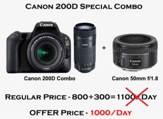 Canon 200d With Dual Lens #9328678