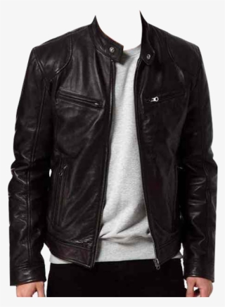 Jacket Png - Mens Black Leather Jacket Slim #9328811