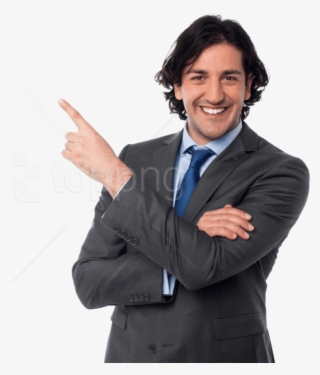 Free Png Download Men Pointing Left Png Images Background - Man With Suit Pointing #9329312