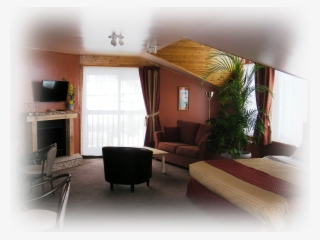 Living Room Area With A Sofa Bed For 2, Table, Refrigerator, - Interior Design #9329710