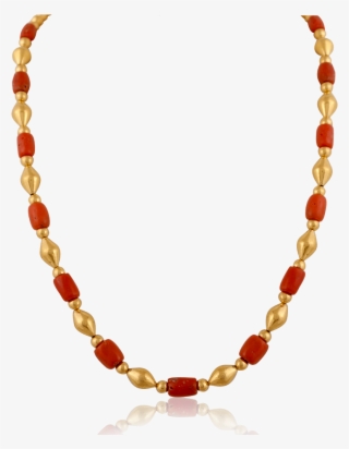 Antique Red Coral Vintage Necklace - Necklace #9331999