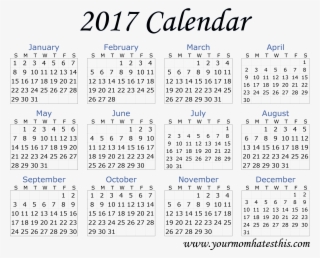 2017 Calendar Download - Printable 2019 Yearly Calendar #9332856