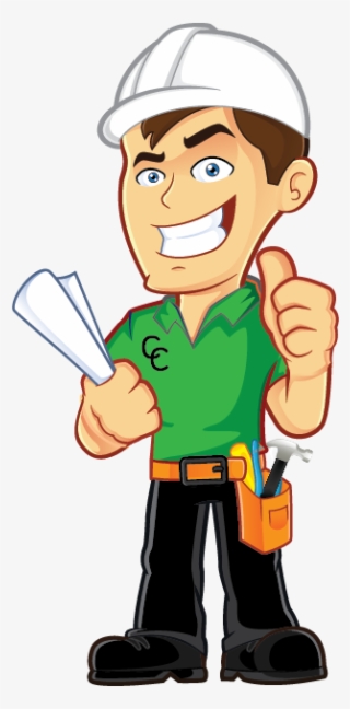 Contractor Clipart Construction Company - Cartoon Construction Worker Transparent #9335678
