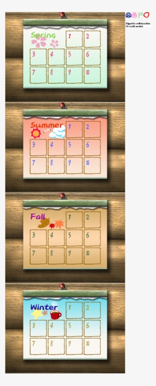 Calendar - Harvest Moon Awl Calendar #9336719