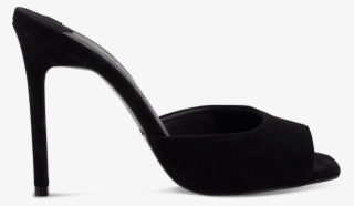 Stormy Black Kid Suede Heels - Basic Pump #9337032