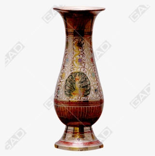 Flower Vase Glass Jasmine Gold Polished - Vase #9338172